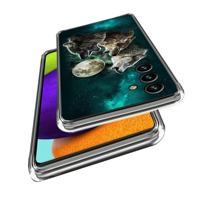 Capa Para Samsung Galaxy A14 / A14 5G Lobo Selvagem Sem Costura