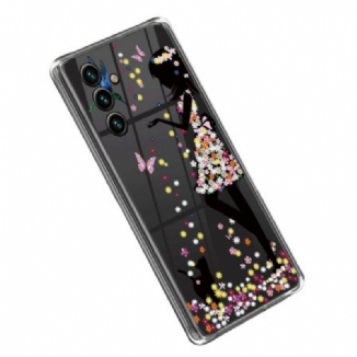 Capa Para Samsung Galaxy A14 / A14 5G Menina Transparente