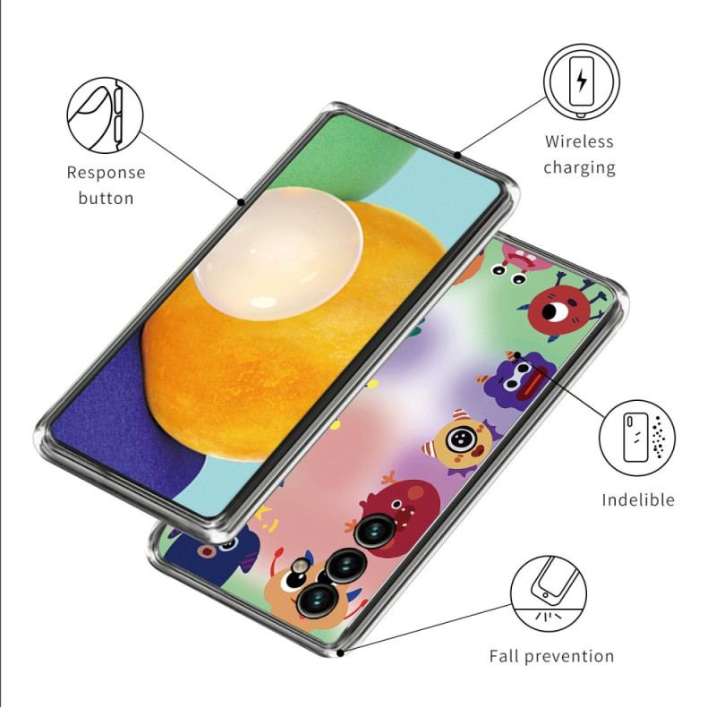 Capa Para Samsung Galaxy A14 / A14 5G Monstrinhos Flexíveis