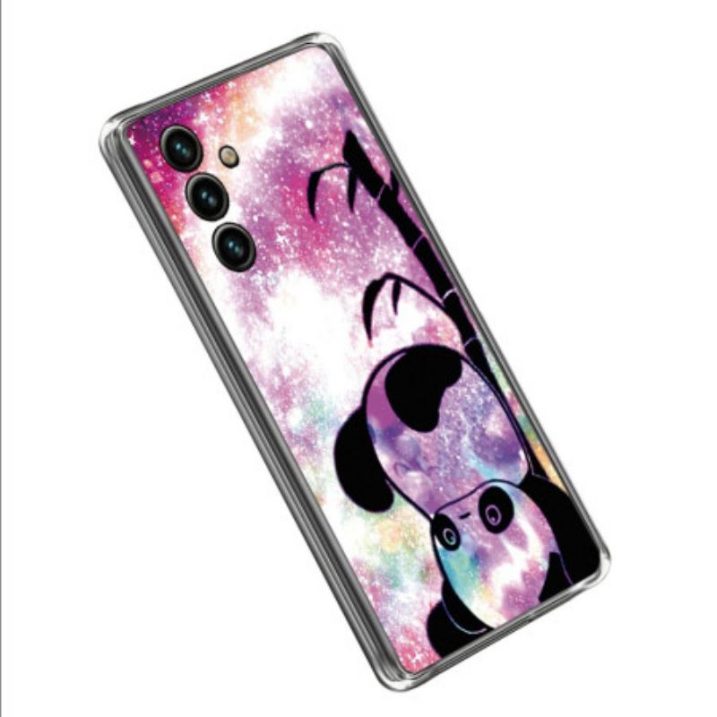 Capa Para Samsung Galaxy A14 / A14 5G Silicone Panda De Cabeça Para Baixo