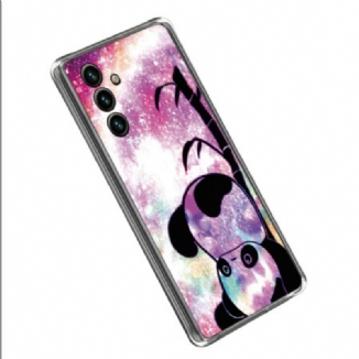 Capa Para Samsung Galaxy A14 / A14 5G Silicone Panda De Cabeça Para Baixo