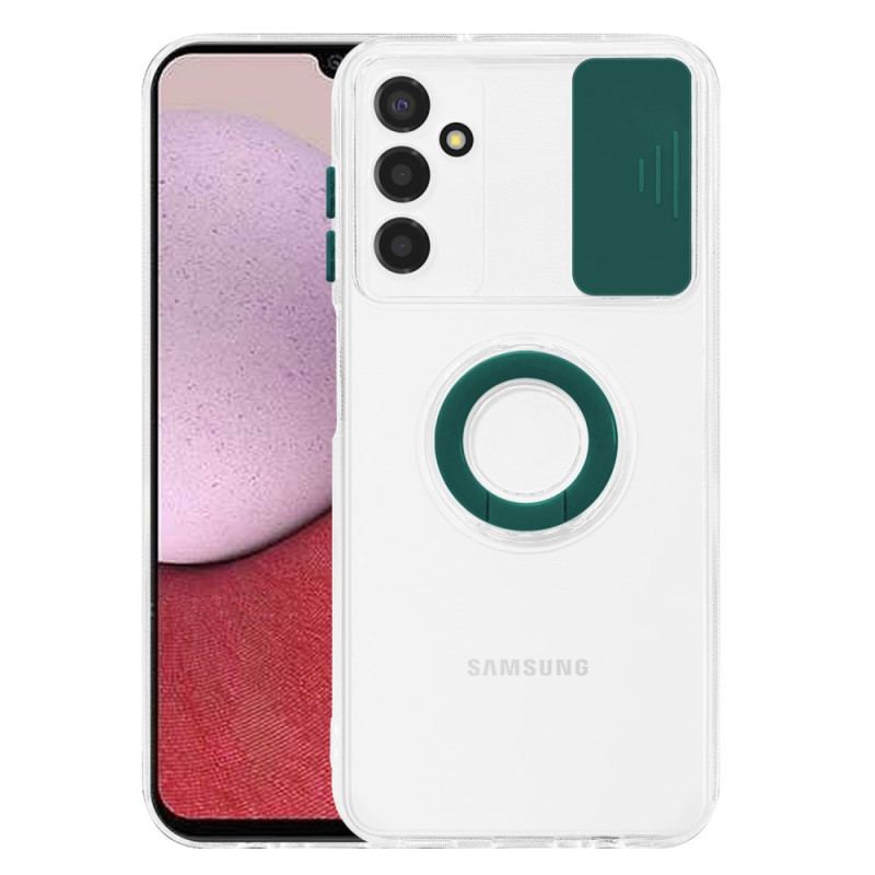 Capa Para Samsung Galaxy A14 / A14 5G Transparente Com Suporte De Anel