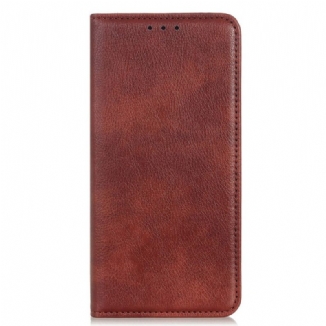 Capa De Celular Para Sony Xperia Pro-I Flip Couro Rachado De Lichia