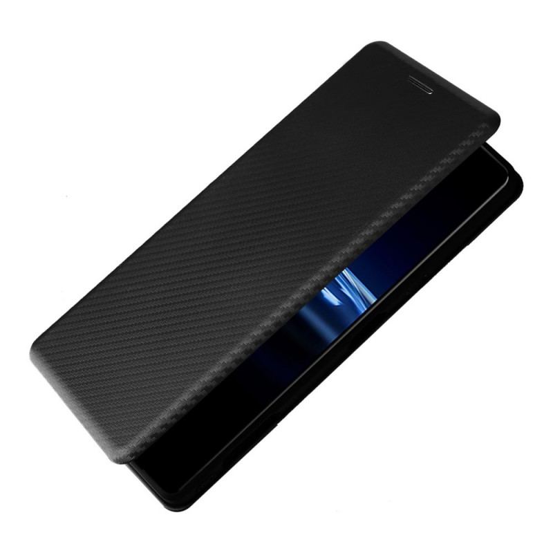 Capa De Celular Para Sony Xperia Pro-I Flip Fibra De Carbono