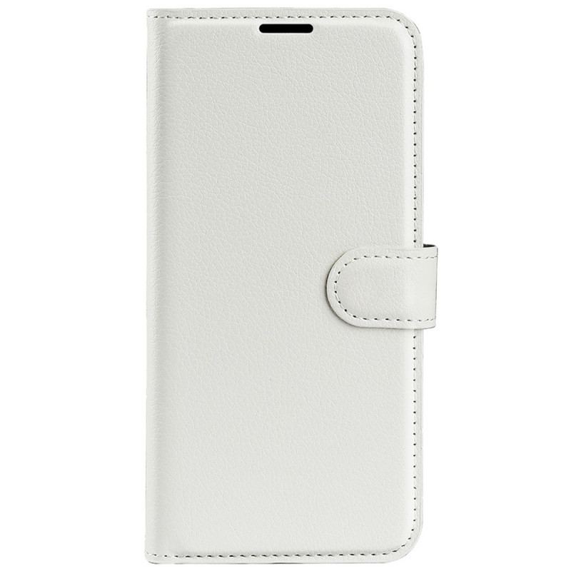 Capa De Couro Para Sony Xperia Pro-I Efeito Lichia Clássico