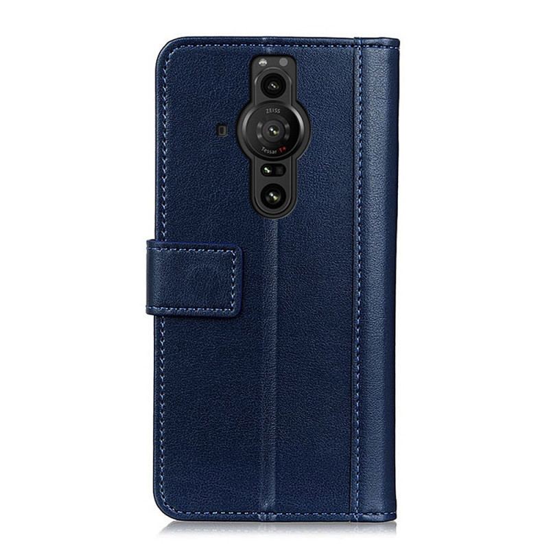 Capa De Couro Para Sony Xperia Pro-I Estilo De Couro