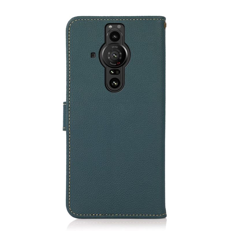 Capa Flip Para Sony Xperia Pro-I Couro Khazneh