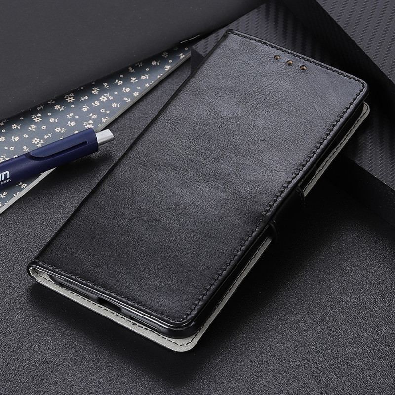 Capa Flip Para Sony Xperia Pro-I Efeito Couro Brilhante Simples