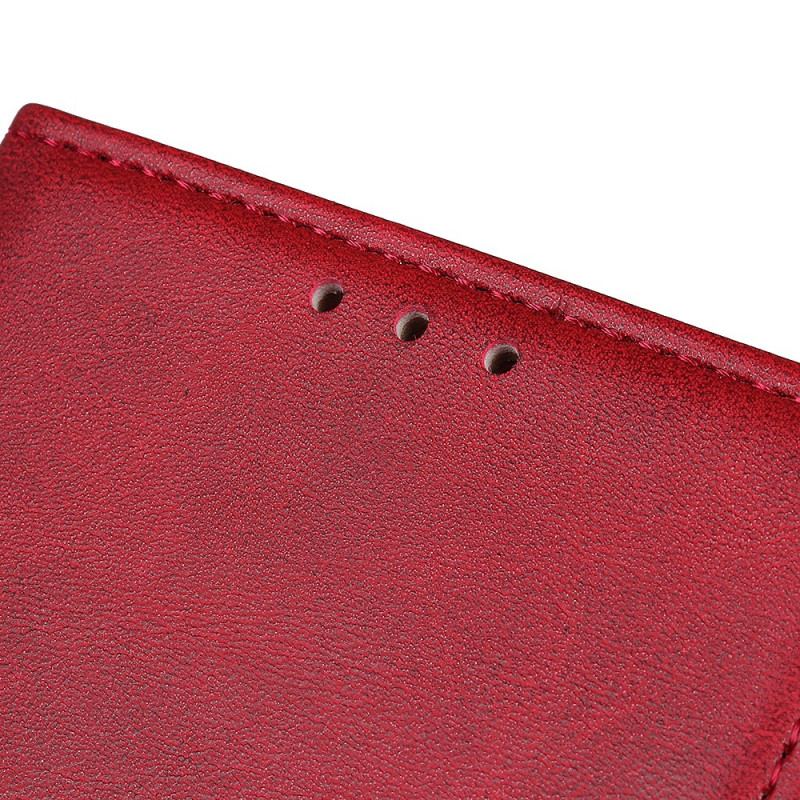 Capa Flip Para Sony Xperia Pro-I Efeito De Couro Fosco Retrô