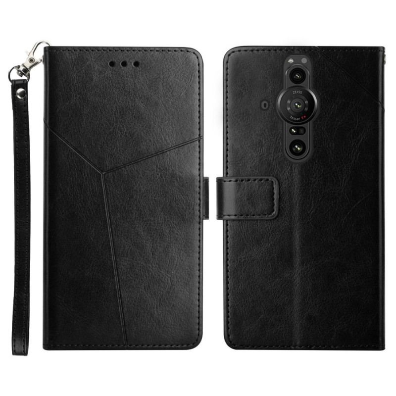 Capa Flip Para Sony Xperia Pro-I Estilo Couro Geo Y Design