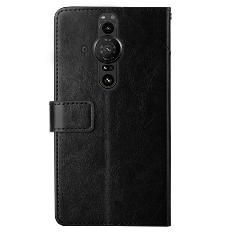 Capa Flip Para Sony Xperia Pro-I Estilo Couro Geo Y Design