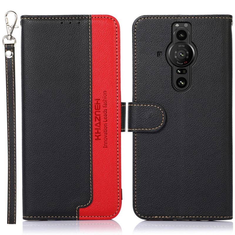 Capa Flip Para Sony Xperia Pro-I Estilo Lichia Rfid Khazneh