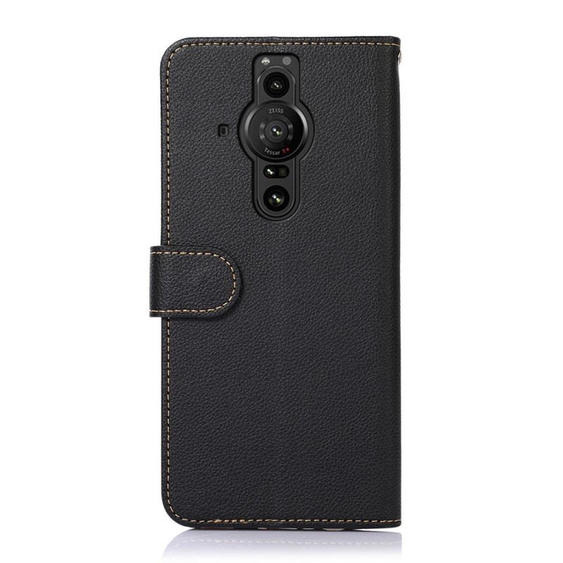 Capa Flip Para Sony Xperia Pro-I Estilo Lichia Rfid Khazneh