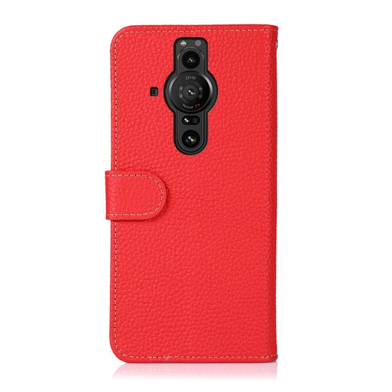 Capa Flip Para Sony Xperia Pro-I Khazneh Lichia Couro