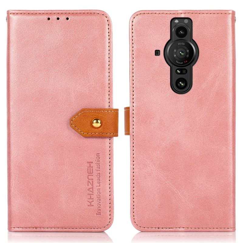 Capa Folio Para Sony Xperia Pro-I Com Alça Khazneh