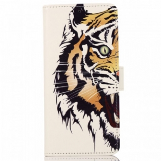 Capa Folio Para Sony Xperia Pro-I Tigre Feroz