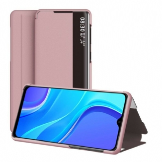 Capa De Celular Para Xiaomi Redmi 9 Couro Sintético Texturizado