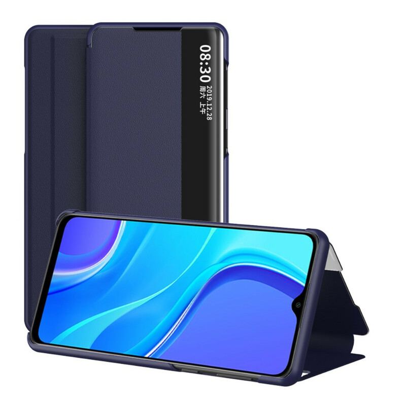 Capa De Celular Para Xiaomi Redmi 9 Couro Sintético Texturizado