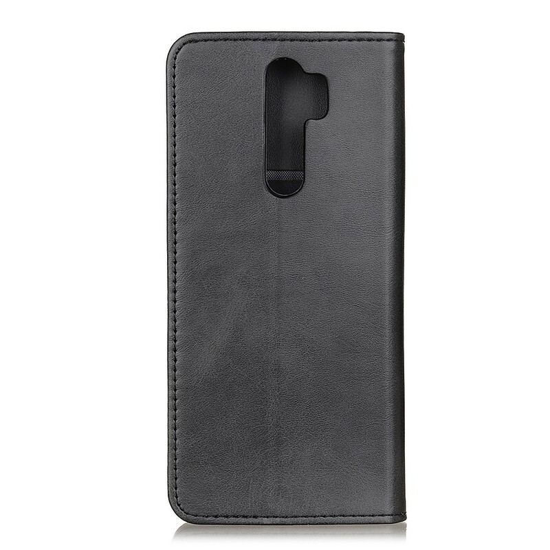 Capa De Celular Para Xiaomi Redmi 9 Flip Couro Rachado