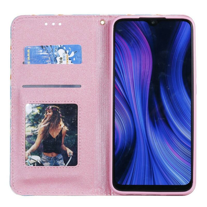 Capa De Celular Para Xiaomi Redmi 9 Flip Margaridas