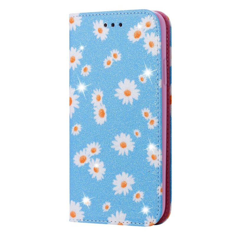 Capa De Celular Para Xiaomi Redmi 9 Flip Margaridas