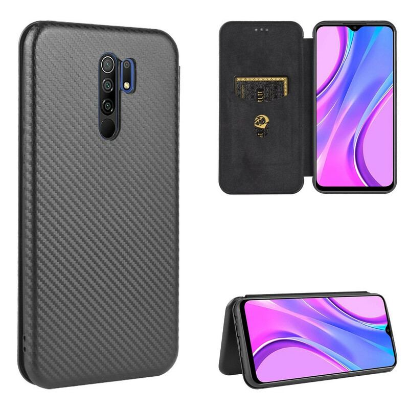 Capa De Celular Para Xiaomi Redmi 9 Flip Silicone De Carbono Colorido