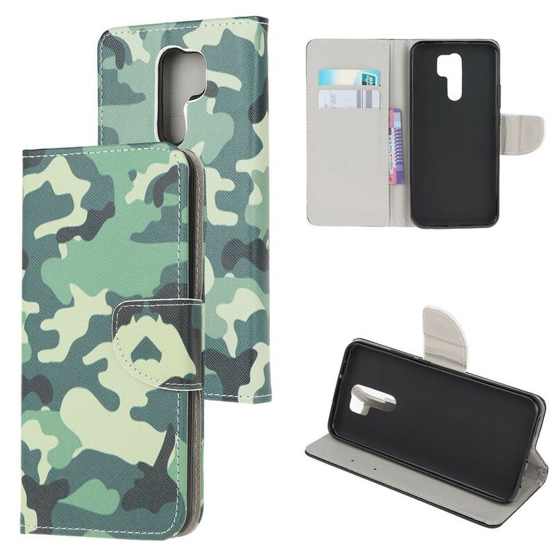 Capa De Couro Para Xiaomi Redmi 9 Camuflar