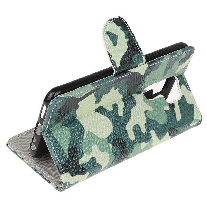 Capa De Couro Para Xiaomi Redmi 9 Camuflar