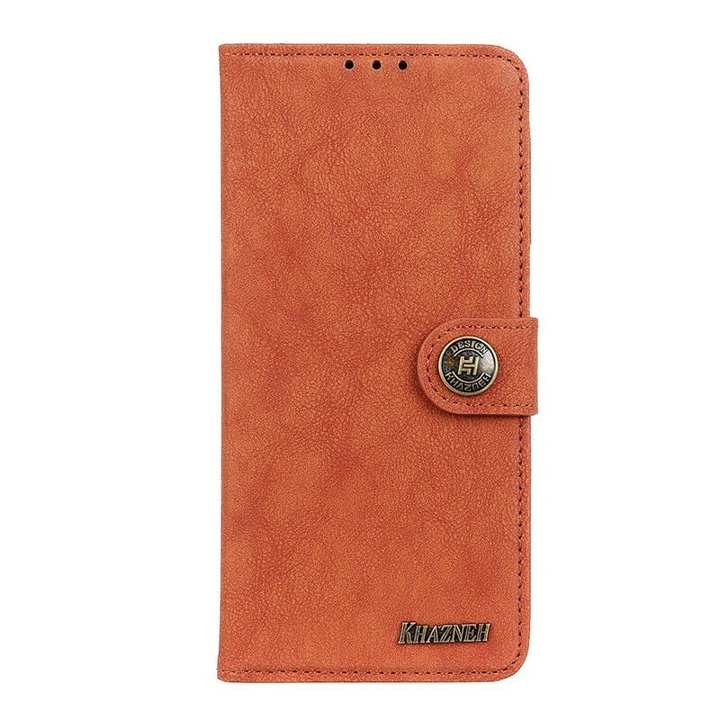 Capa De Couro Para Xiaomi Redmi 9 Couro Dividido Retrô Khazneh