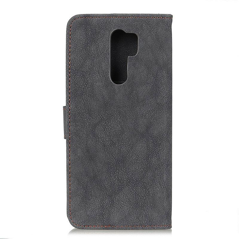 Capa De Couro Para Xiaomi Redmi 9 Couro Dividido Retrô Khazneh