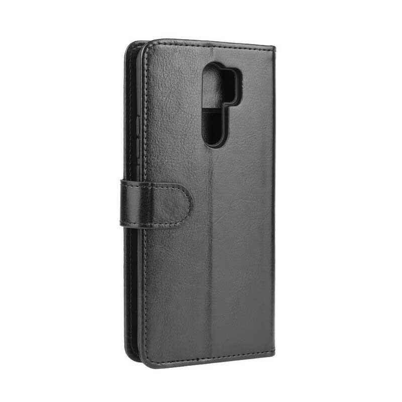 Capa Em Pele Para Xiaomi Redmi 9 Couro Ultra Sintético