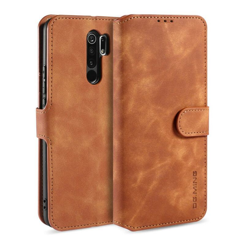 Capa Em Pele Para Xiaomi Redmi 9 Dg.ming Retro