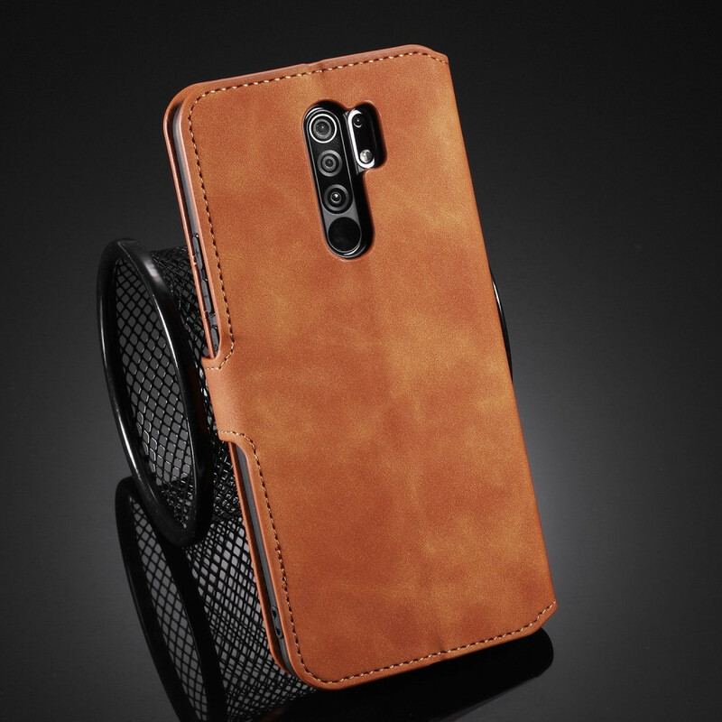 Capa Em Pele Para Xiaomi Redmi 9 Dg.ming Retro