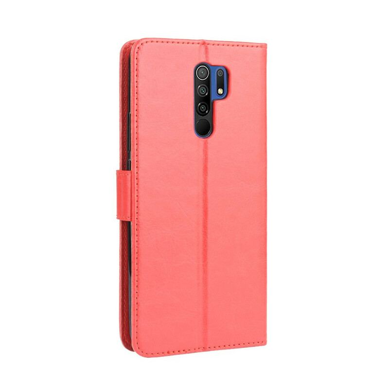 Capa Flip Para Xiaomi Redmi 9 Couro Falso Chamativo