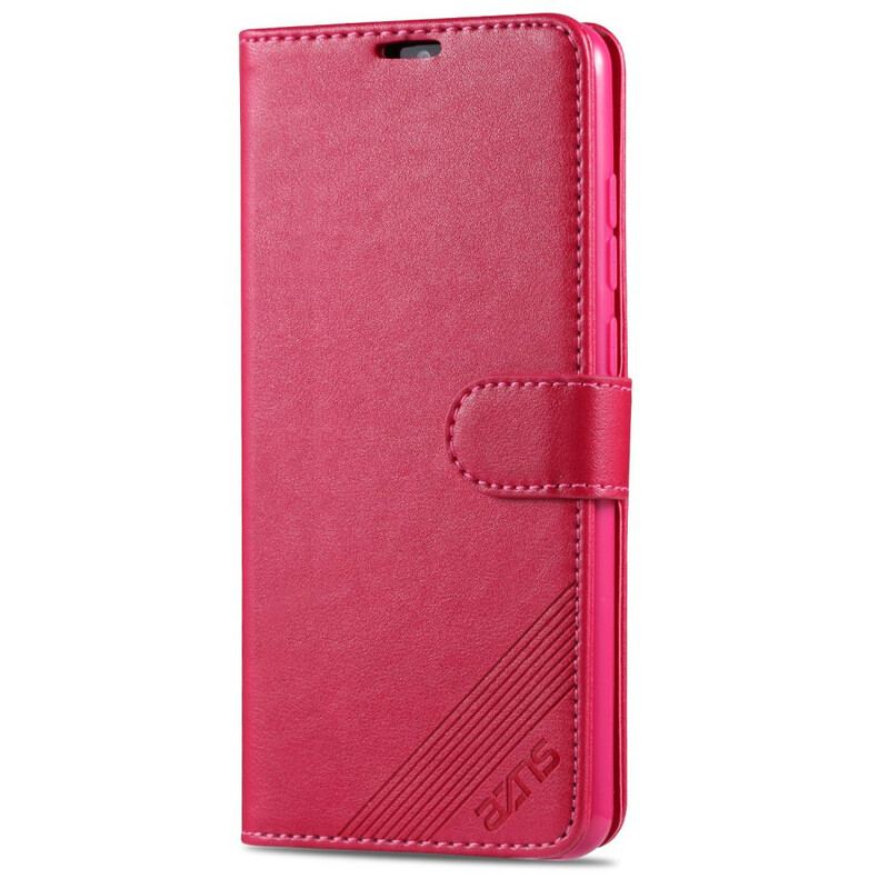 Capa Flip Para Xiaomi Redmi 9 Couro Sintético Azns