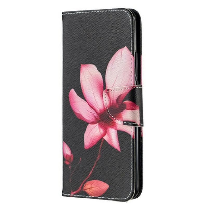 Capa Flip Para Xiaomi Redmi 9 Flor Rosa