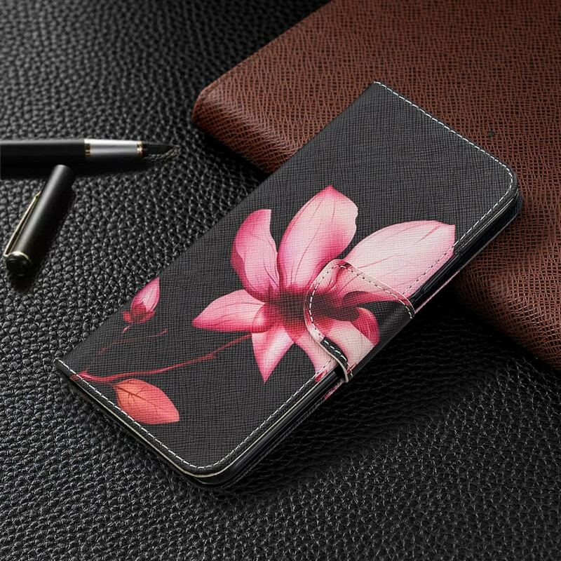 Capa Flip Para Xiaomi Redmi 9 Flor Rosa