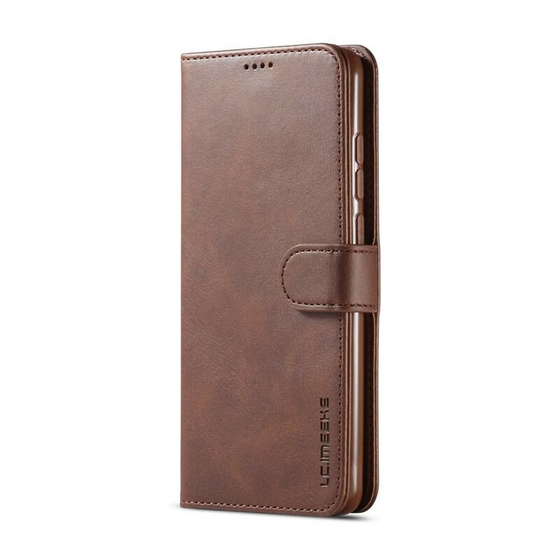 Capa Flip Para Xiaomi Redmi 9 Lc.imeeke Efeito Couro