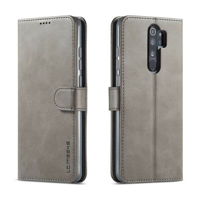 Capa Flip Para Xiaomi Redmi 9 Lc.imeeke Efeito Couro