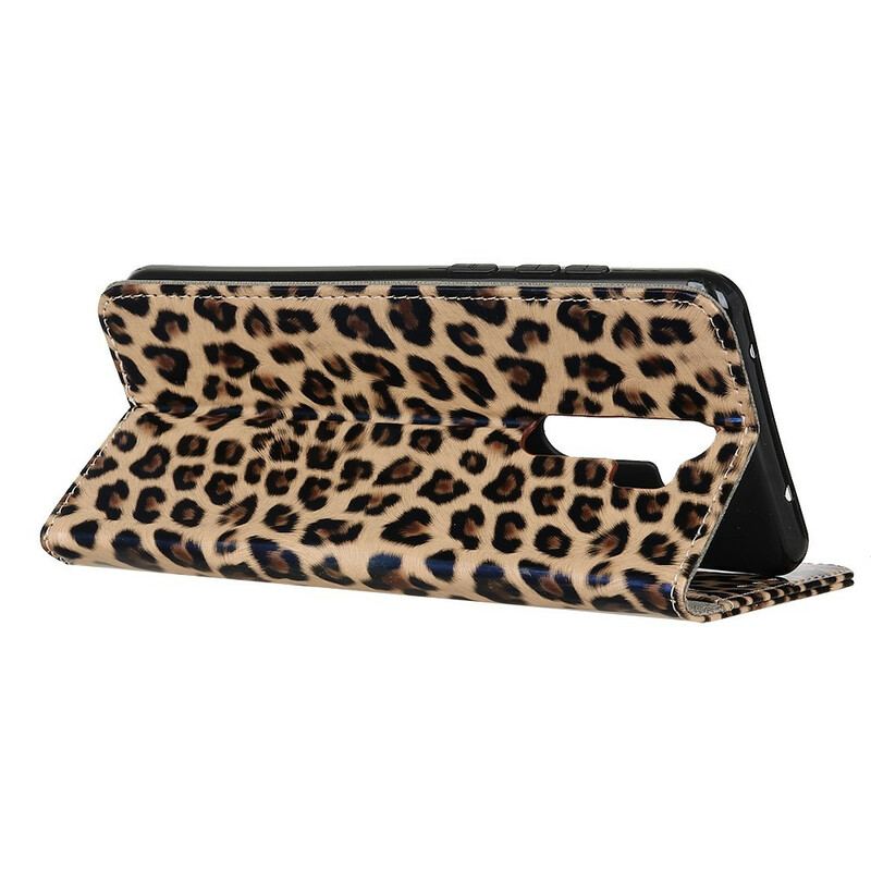 Capa Flip Para Xiaomi Redmi 9 Leopardo