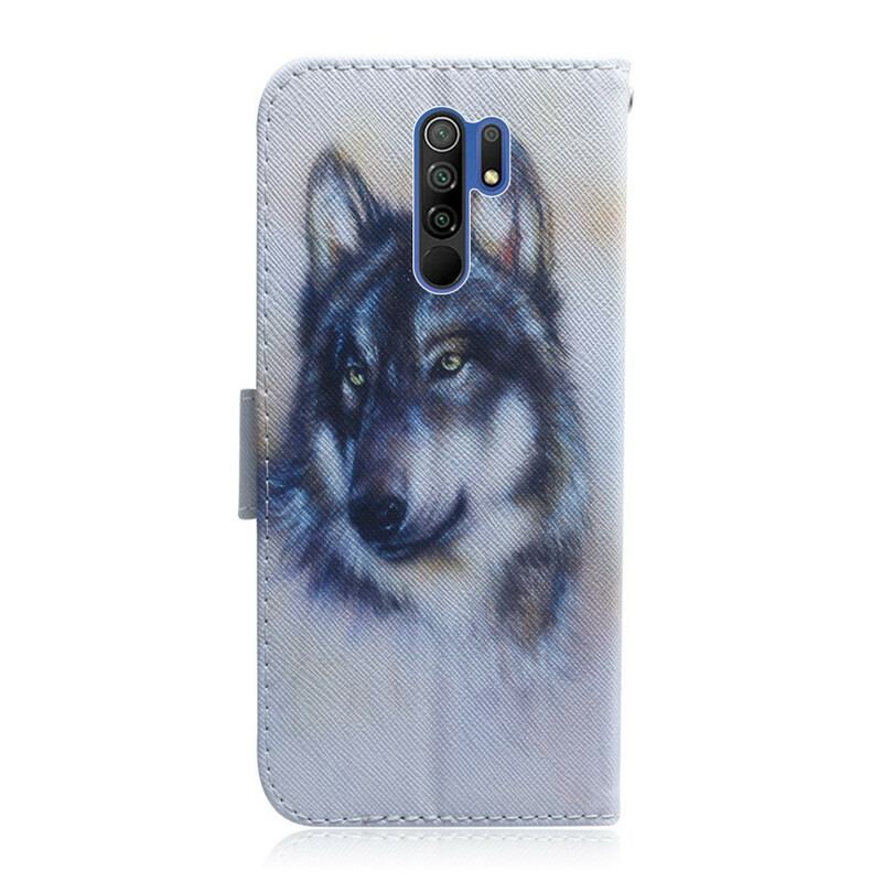 Capa Flip Para Xiaomi Redmi 9 Olhar Canino