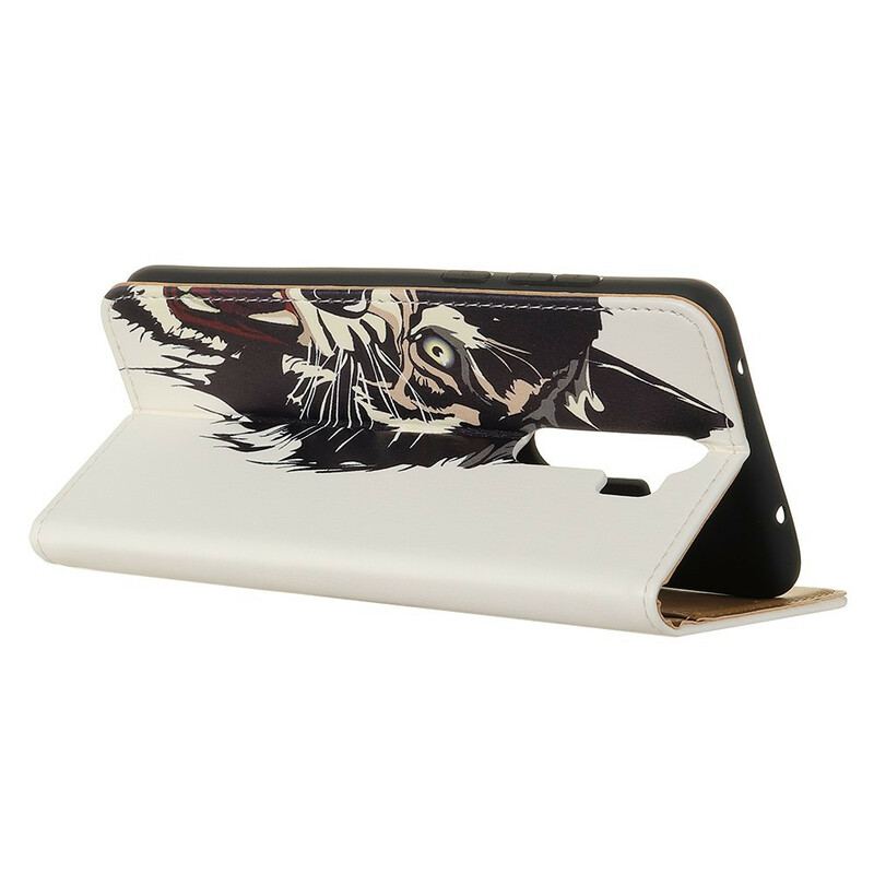 Capa Flip Para Xiaomi Redmi 9 Tigre Feroz