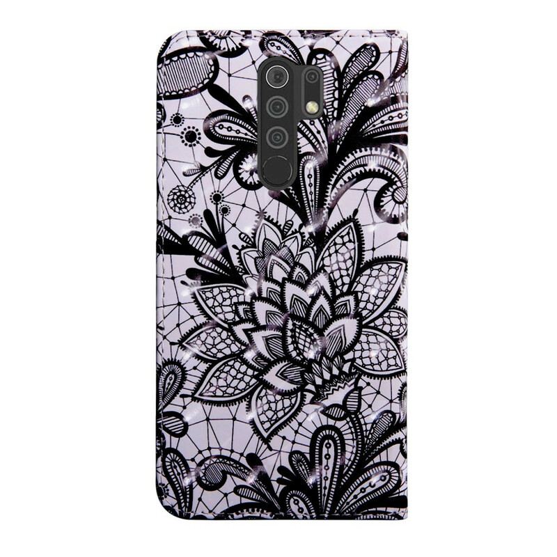 Capa Flip Para Xiaomi Redmi 9 Totalmente Renda