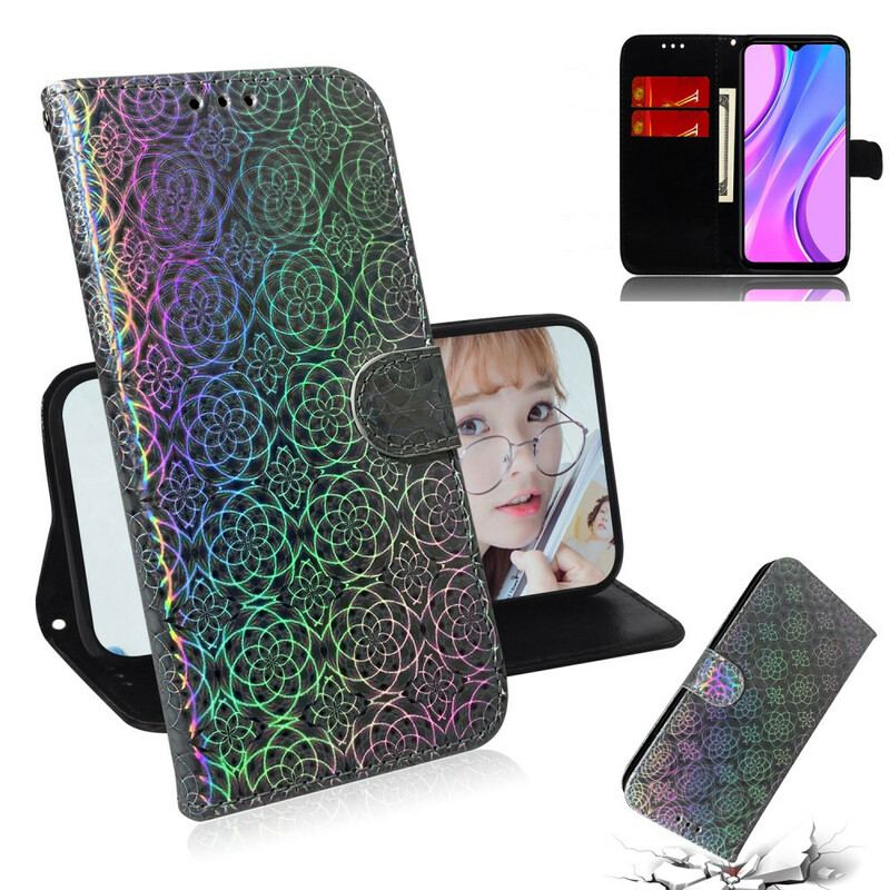 Capa Folio Para Xiaomi Redmi 9 Cor Pura