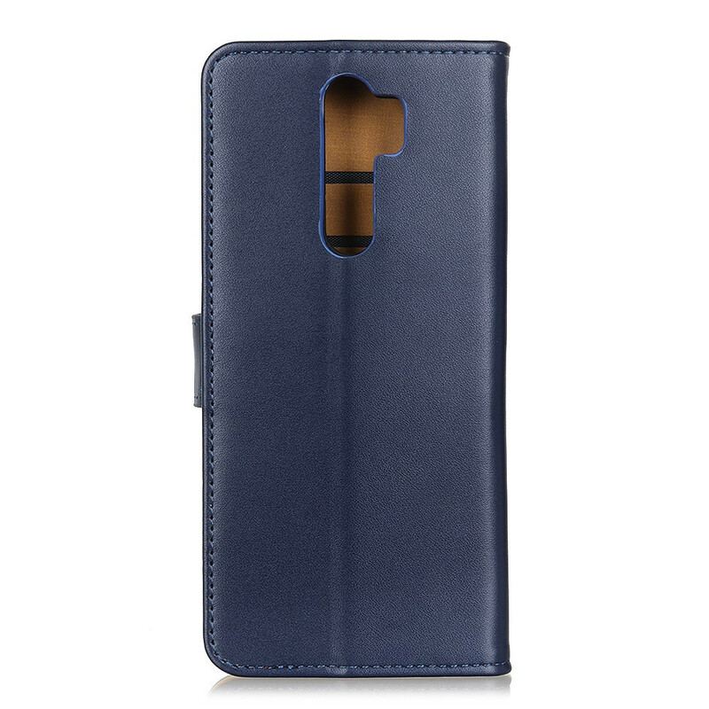 Capa Folio Para Xiaomi Redmi 9 Couro Sintético Liso