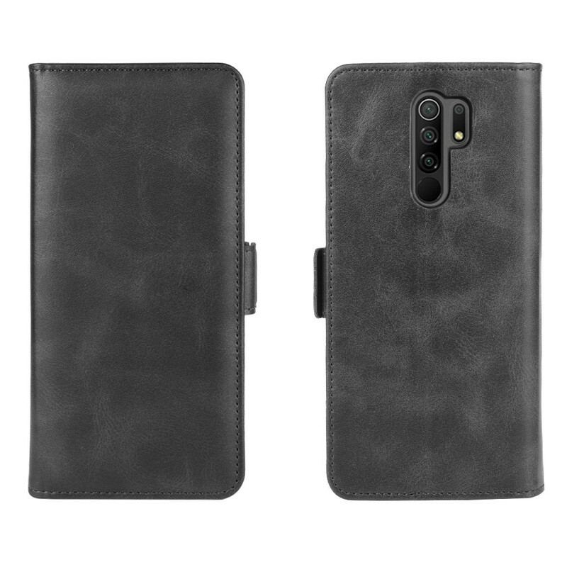 Capa Folio Para Xiaomi Redmi 9 Flip Aba Dupla