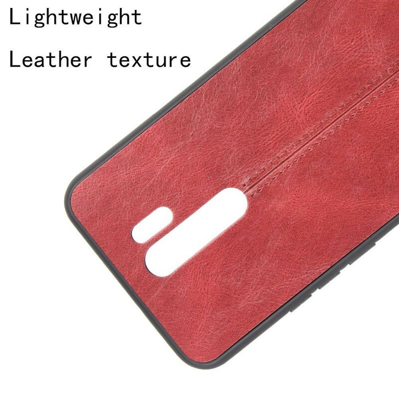 Capa Para Xiaomi Redmi 9 Efeito Couro Couture