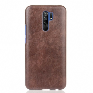 Capa Para Xiaomi Redmi 9 Efeito De Couro De Desempenho