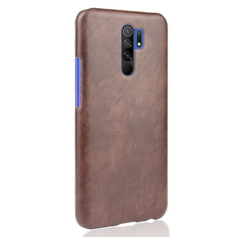 Capa Para Xiaomi Redmi 9 Efeito De Couro De Desempenho