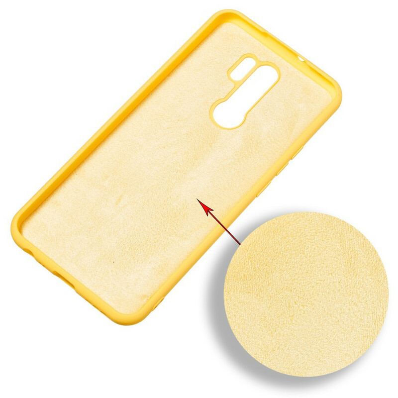 Capa Para Xiaomi Redmi 9 Silicone Líquido Com Cordão